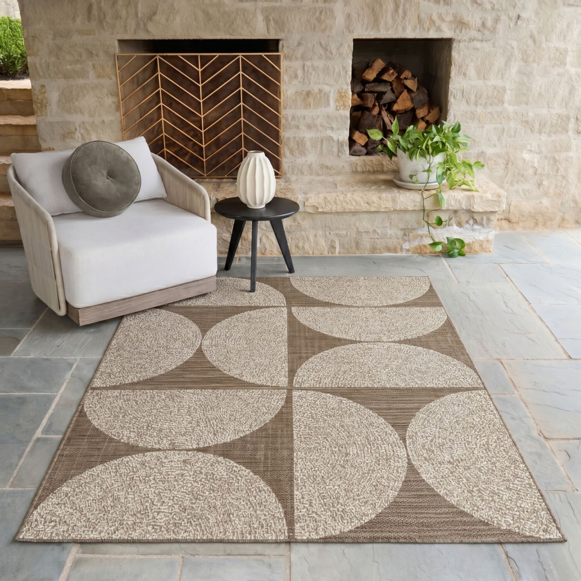 Balta Rugs Calza Modern Geometric Indoor/Outdoor Area Rug