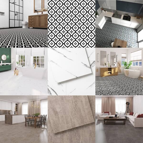 Lucida BaseCore 12x12 Peel and Stick Floor 36 DecorativeLook Tiles
