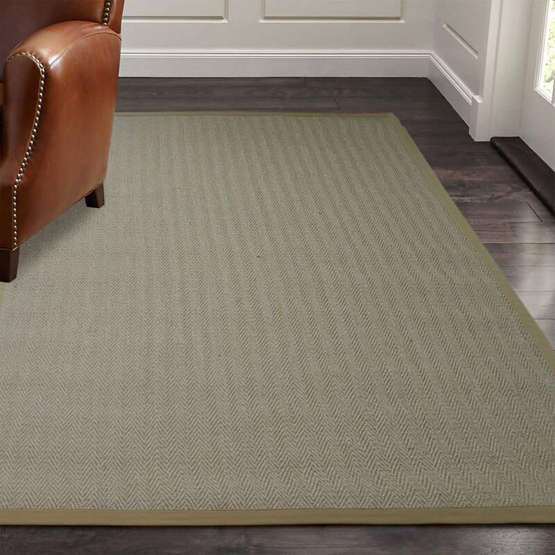 A1HC 100% Sisal Rug, Natural Fiber Area Rugs with Non-Skid Latex Backing, Rug for Entryway, Dining or Living Room