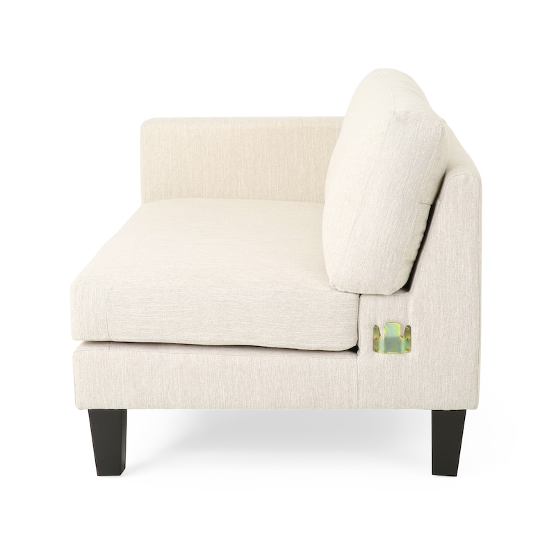 Fabric Upholstered Sofas Small Space Loveseat Sofas Lounge Armrest Couch w/ Wood Legs 101" Long Couches for Living Room