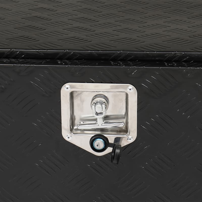 36" Aluminum Under Body Toolbox 5 Bar Tread Black