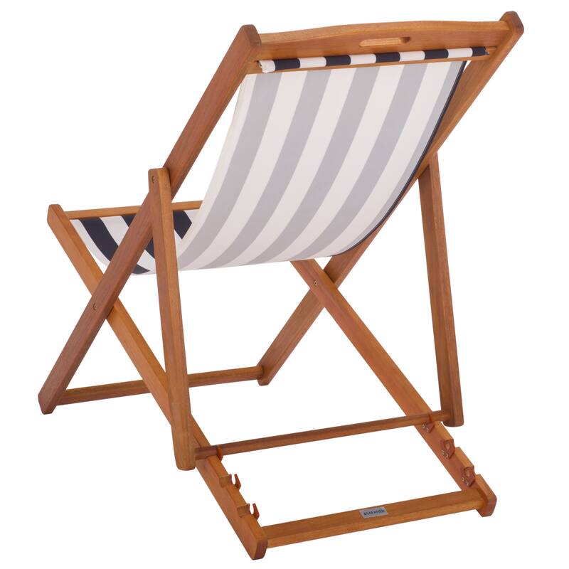 SAFAVIEH Outdoor Natalya Foldable Sling Chair (Set of 2) - 24"W x 34"D x 41"H