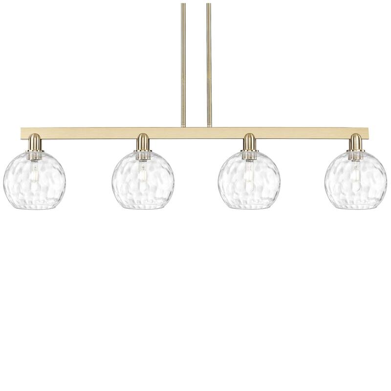 Innovations Lighting 716-4I-11-51 Athens Water Glass Linear Athens - Champagne Bronze / Clear Water Glass