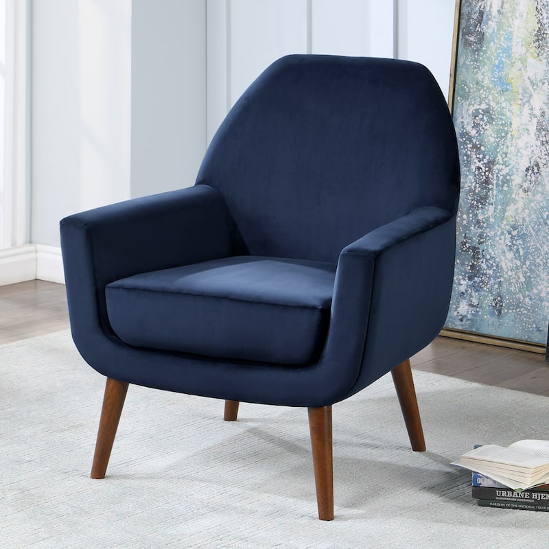 Adrian Mid-Century Velvet Arm Chair by Greyson Living