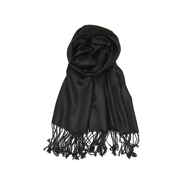 black and beige scarf