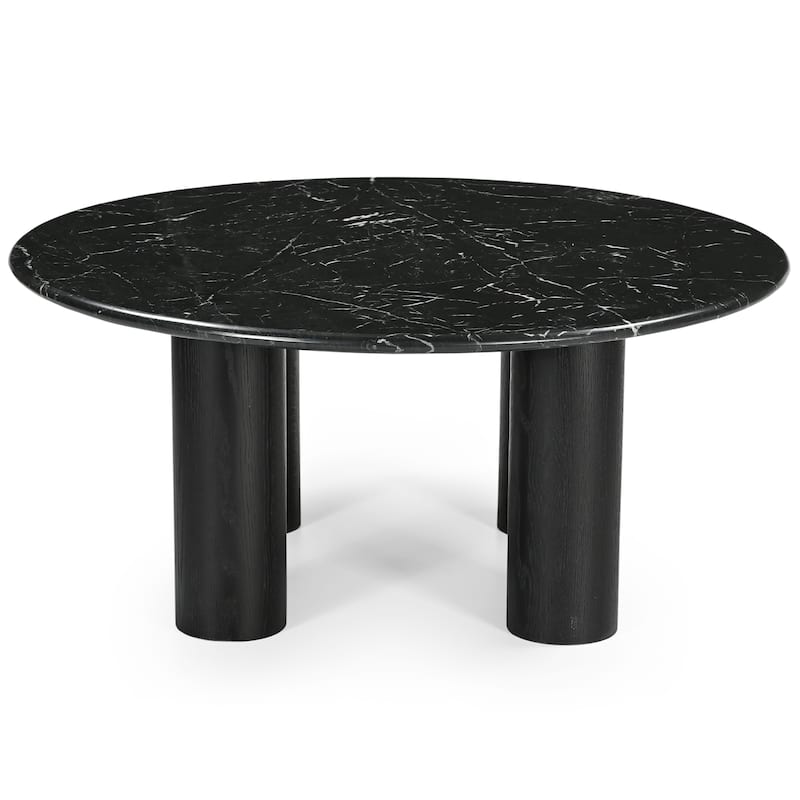SAFAVIEH Couture Tylee Solid Wood/Marble Coffee Table - 36Wx36Dx16H
