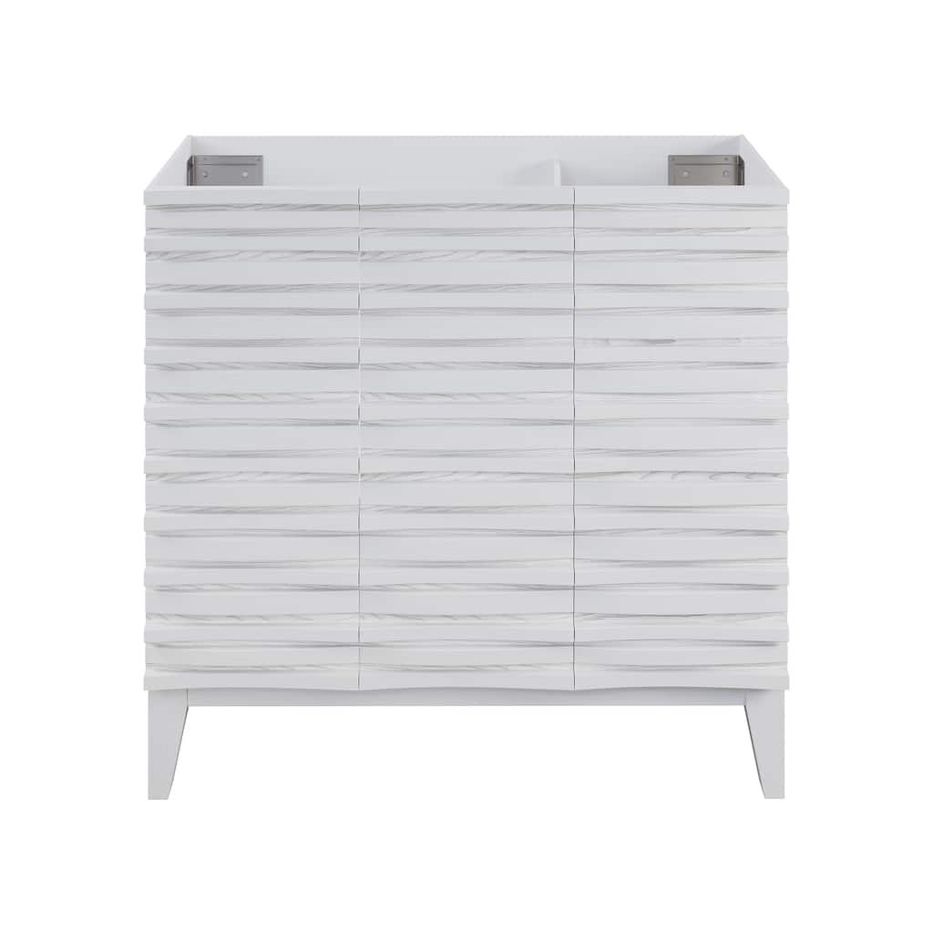 Cascade 36'' Bathroom Vanity In White - Cabinet