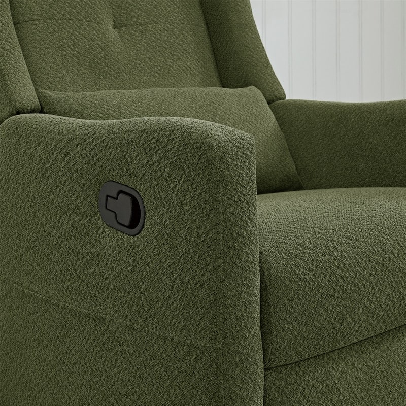 Lincoln Manual Swivel Glider Recliner with Lumbar Pillow