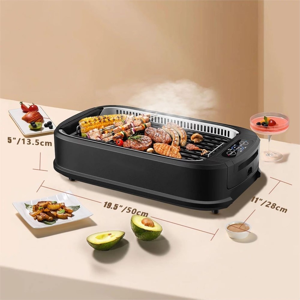 Maxi-Matic EMG-980R Elite Gourmet 14-Inch Electric Indoor Grill - Red - Bed  Bath & Beyond - 16334103