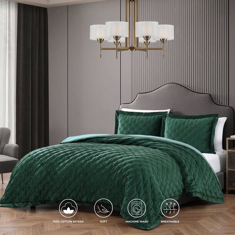 Bebejan 3 Piece Velvet Comforter Set