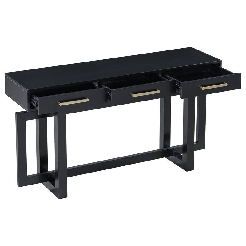 Elegant Console Table with Three Drawers