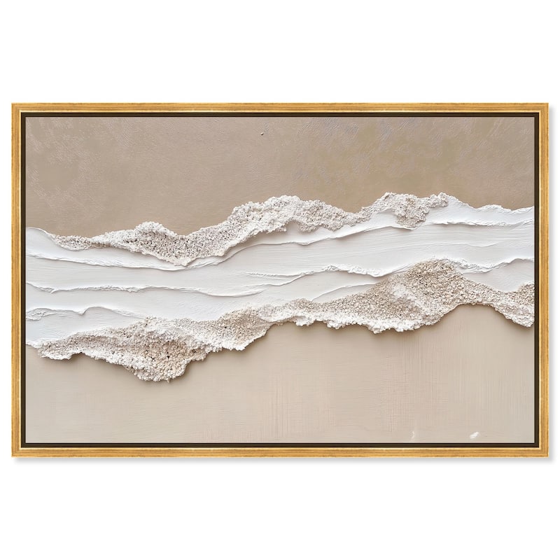 Textured Sea I Canvas by Art Remedy - Gold - 24" x 16"