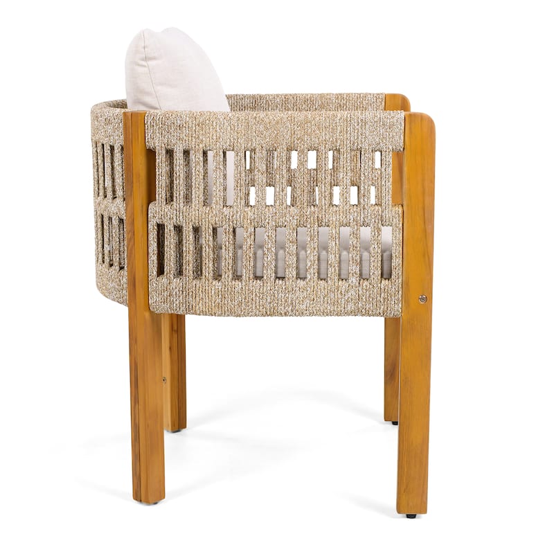 Christopher Knight Home - Isolde Acacia Wood Outdoor Dining Chair（Set of 2）