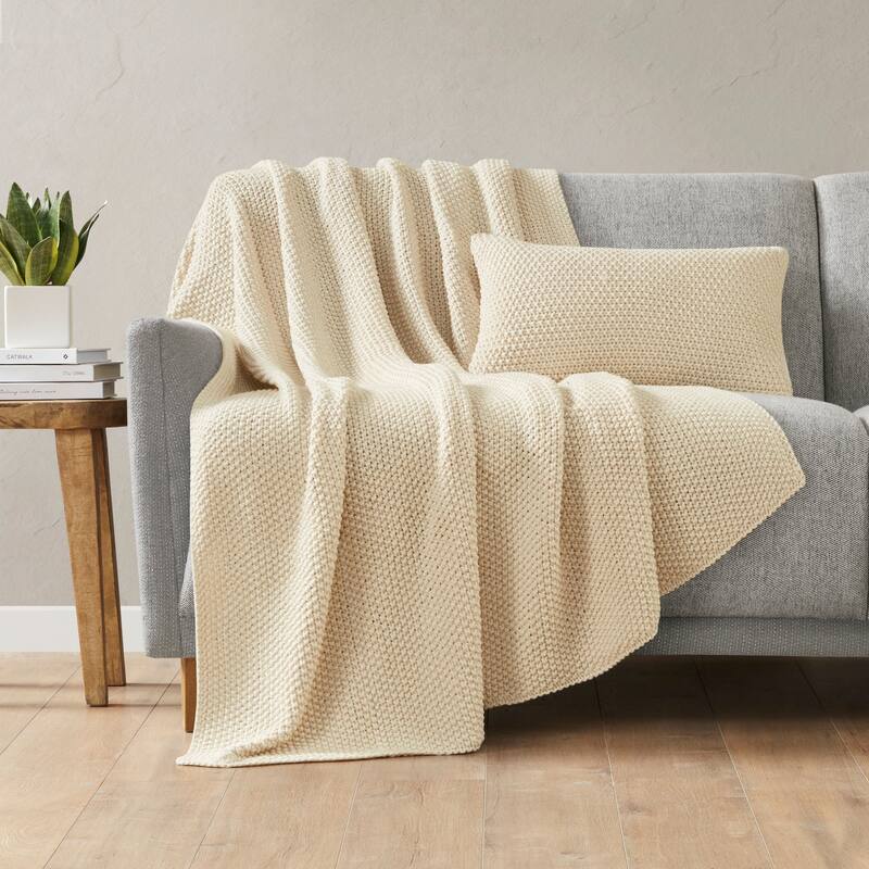 INK+IVY Bree Knit Oblong Pillow Cover