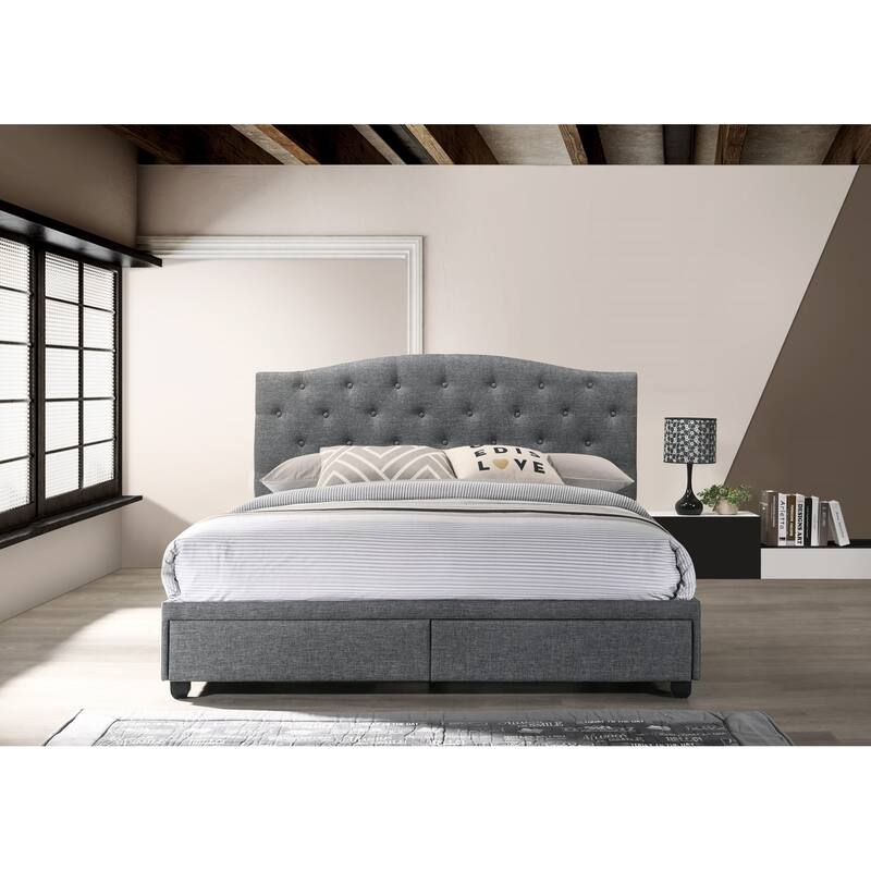 Aurora Storage Bed - Dark Grey - Full