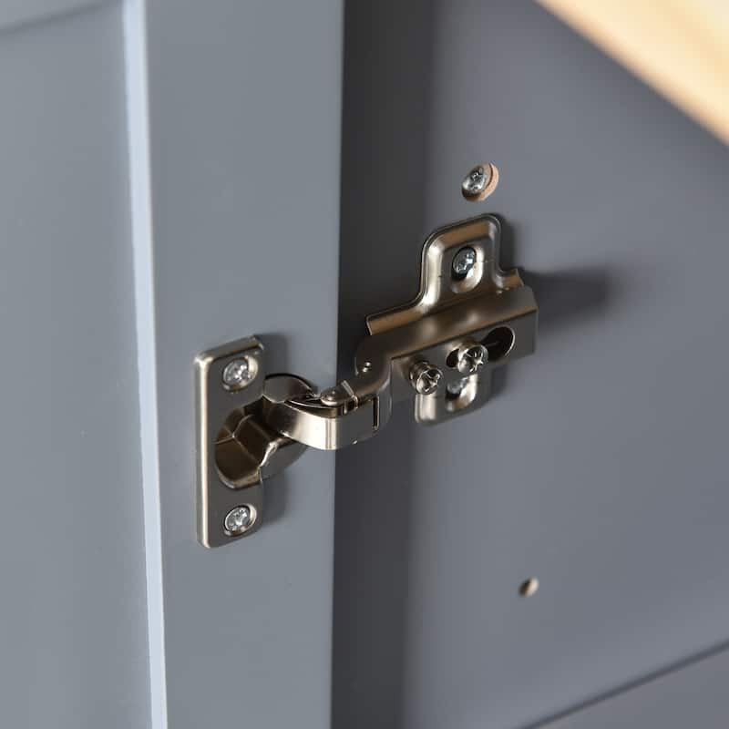 Rolling Mobile Kitchen Island with Drop Leaf - Solid Wood Top