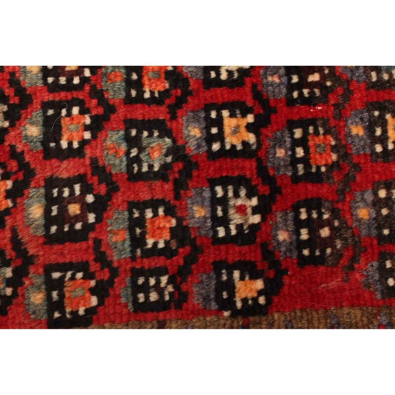 ECARPETGALLERY Hand-knotted Andelz Red Wool Rug - 2'6 x 6'6