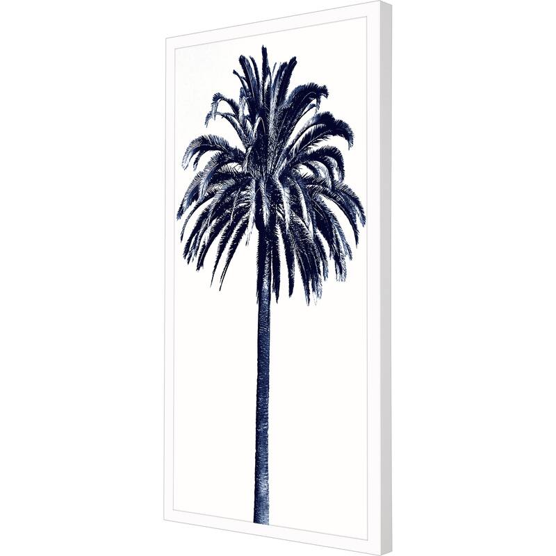 Palm Tree Blue III Framed Art Giclee Under Glass