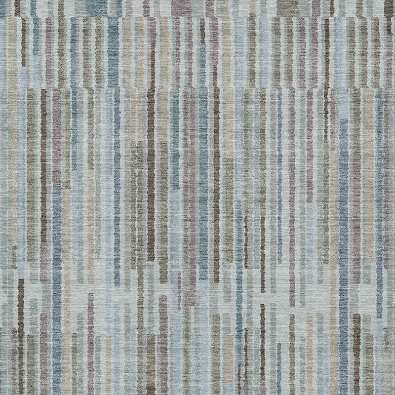 HomeRoots Striped Transitional Rectangle Outdoor Rug