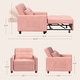 preview thumbnail 55 of 64, 3-in-1 Adjustable Sleeper Sofa Bed, Pull Out Chair Sofa, Convertible Folding Bed for Living Room