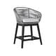 preview thumbnail 41 of 69, Tutti Frutti Solid Eucalyptus Wood and Rope Outdoor Patio Counter or Bar Height Barstool