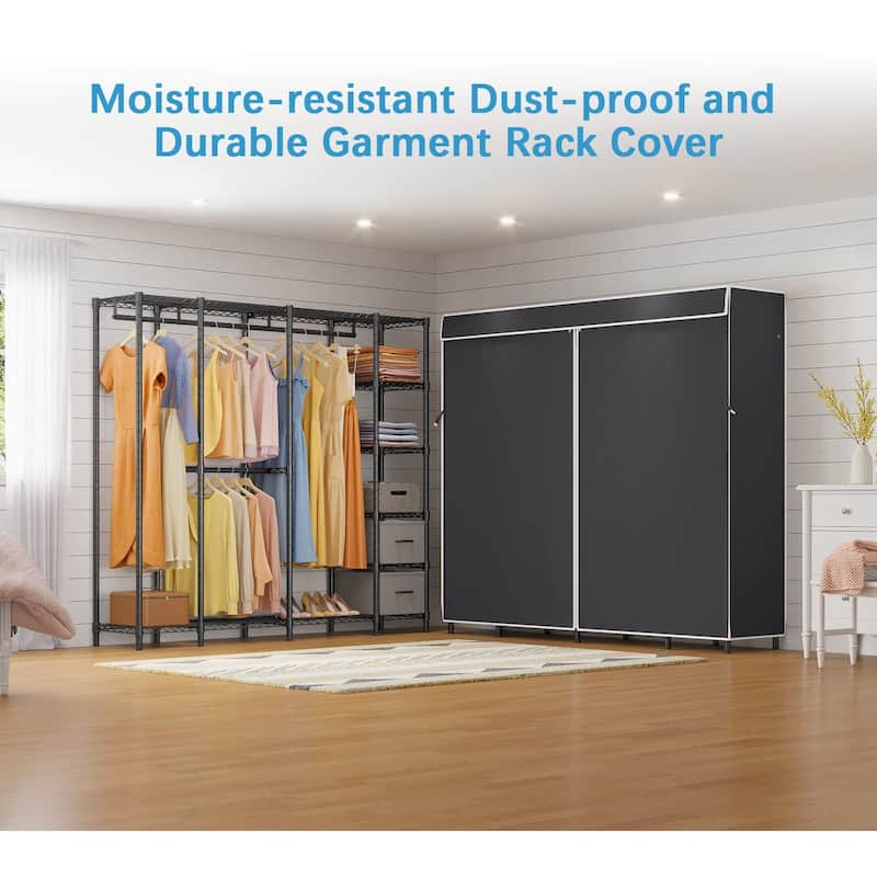 Bedroom Armoires Large Wardrobe Clothing Rack for Hanging Clothes with