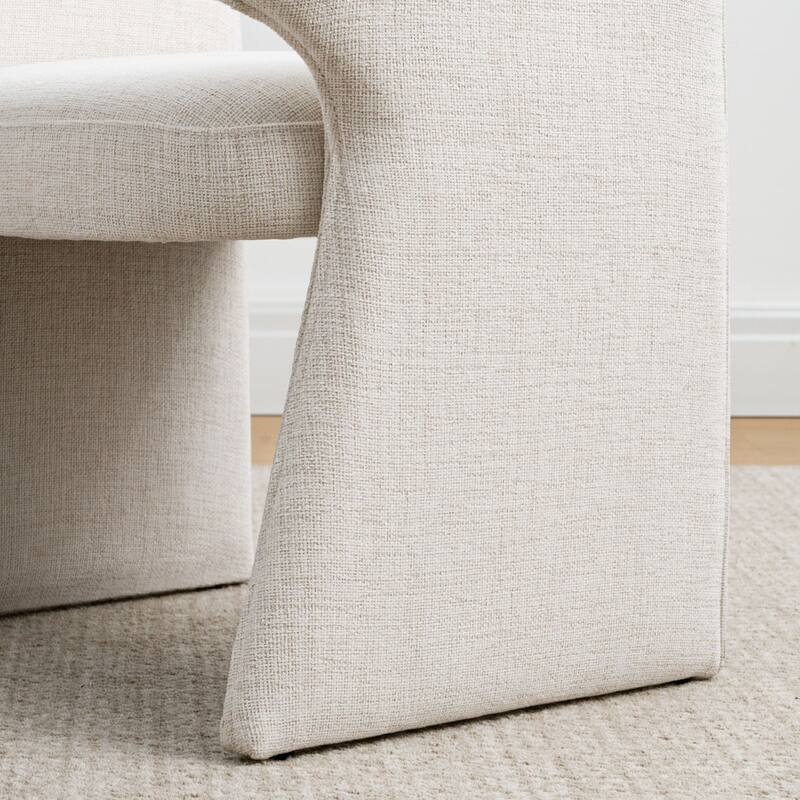 19" Seat Height Upholstered Fabric Dining Armchair (Set of 4)