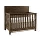 preview thumbnail 1 of 2, Dovetail 56" Wide Contemporary Convertible Crib, Graphite Gray