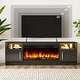 preview thumbnail 25 of 42, Bossin 70" Fireplace TV Stand with 36" Electric Fireplace, TV Stand for TVs Up to 80", 20 Colors LED Lights/Entertainment Center