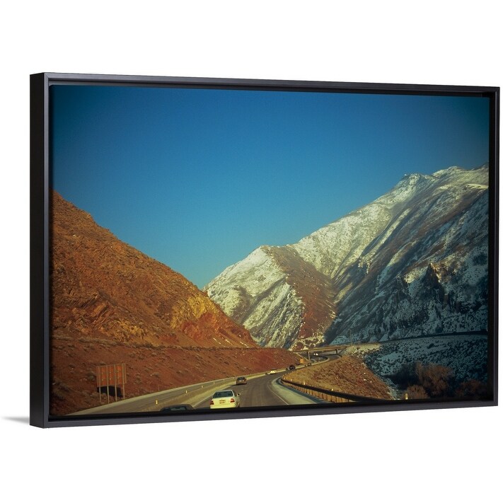 Shop Traffic On The Road Interstate 80 Wasatch Mountains Salt