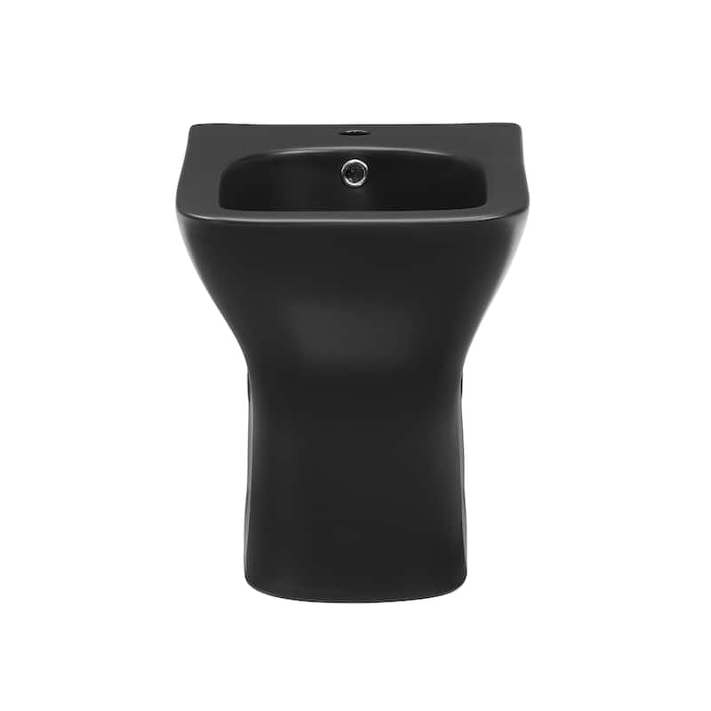 Charme Bidet In Matte Black - 21.65" x 14.2" 16.15" - 21.65" x 14.2" 16.15" - Black