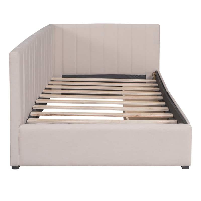 Upholstered Daybed with Storage Drawers