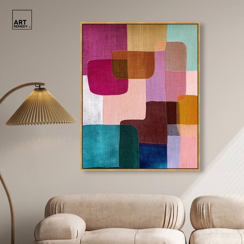 Color Block Cadence III Canvas by Art Remedy