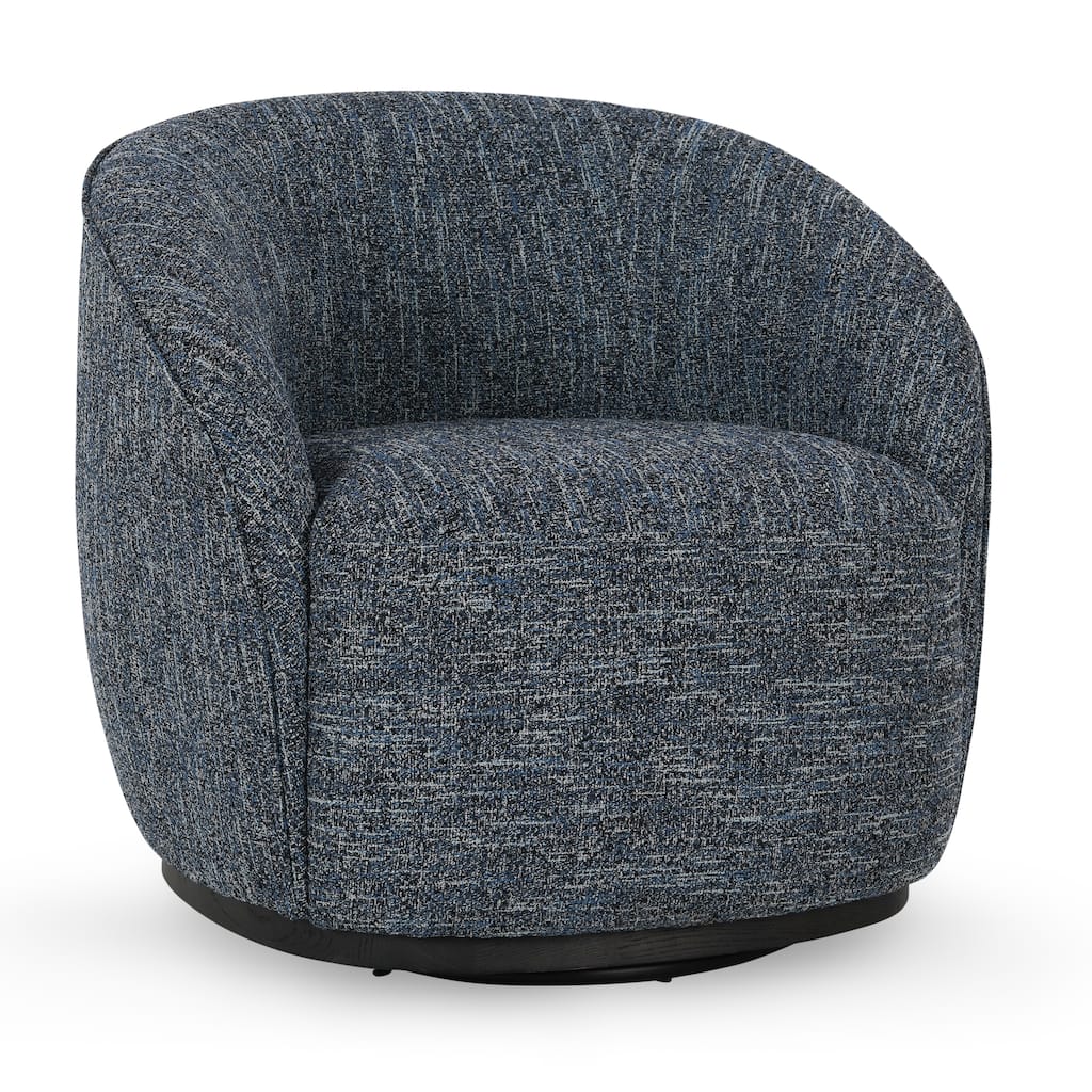 Classic Home Andrea Swivel Accent Chair in Blue