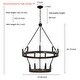 preview thumbnail 14 of 29, Acroma 15-light Farmhouse Black Tiered Chandelier for Dining Room - 27.5 inches