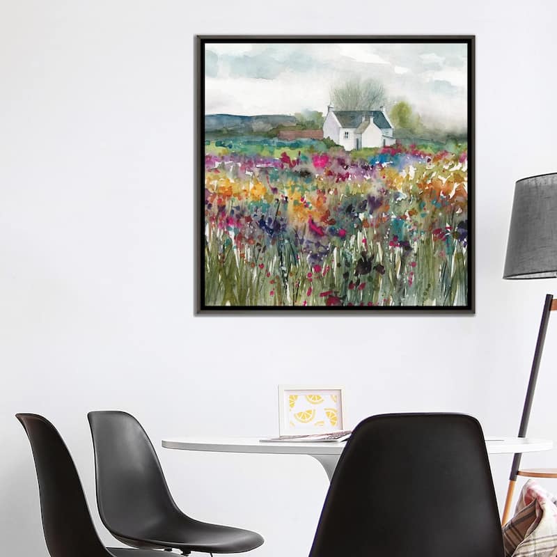 iCanvas "Wildflower Cottage" by Carol Robinson Framed