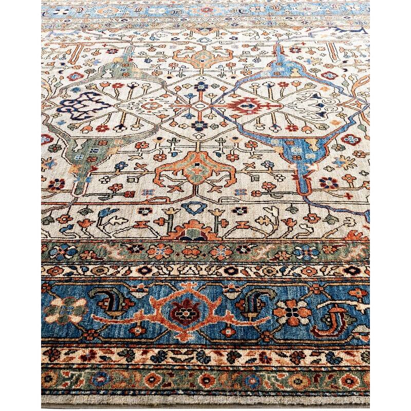 Serapi One-of-a-Kind Hand-Knotted Area Rug - Light Gray, 8' 0" x 9' 10" - 8' 0" x 9' 10"