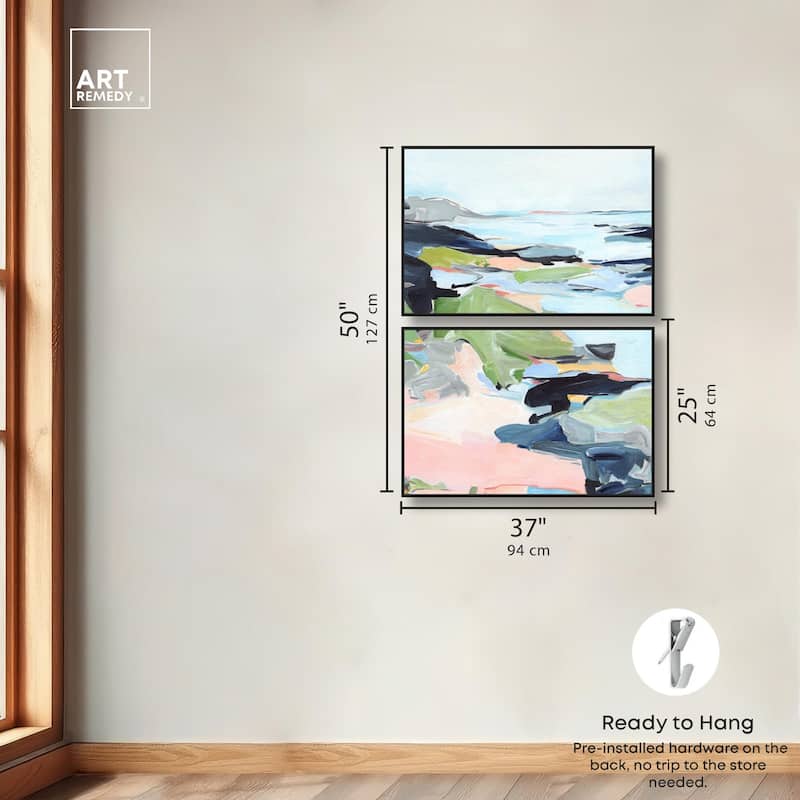 Between Seasons I Canvas Set of 2 by Art Remedy