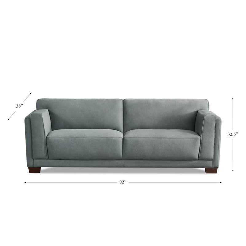 Hydeline Marshall Top Grain Leather Sofa and Chair Set - Sofa, Chair