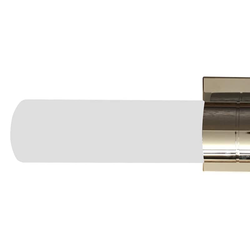 2 Way Light Wall Sconce in Chrome and Opal Glass - Chrome and Opal Glass