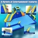 preview thumbnail 3 of 4, 6 in1 Inflatable Water Slides Giant Water Park with Air Blower