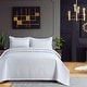 preview thumbnail 3 of 22, Naples Solid Oversized Quilt Set White - King