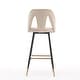 preview thumbnail 20 of 45, Set of 2 Contemporary Velvet Upholstered Bar Stool with Nailheads