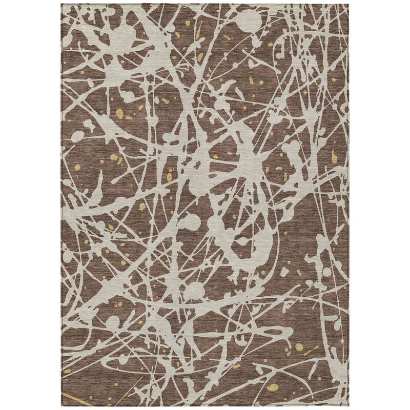 Machine Washable Indoor/ Outdoor Modern Campo Chantille Rug