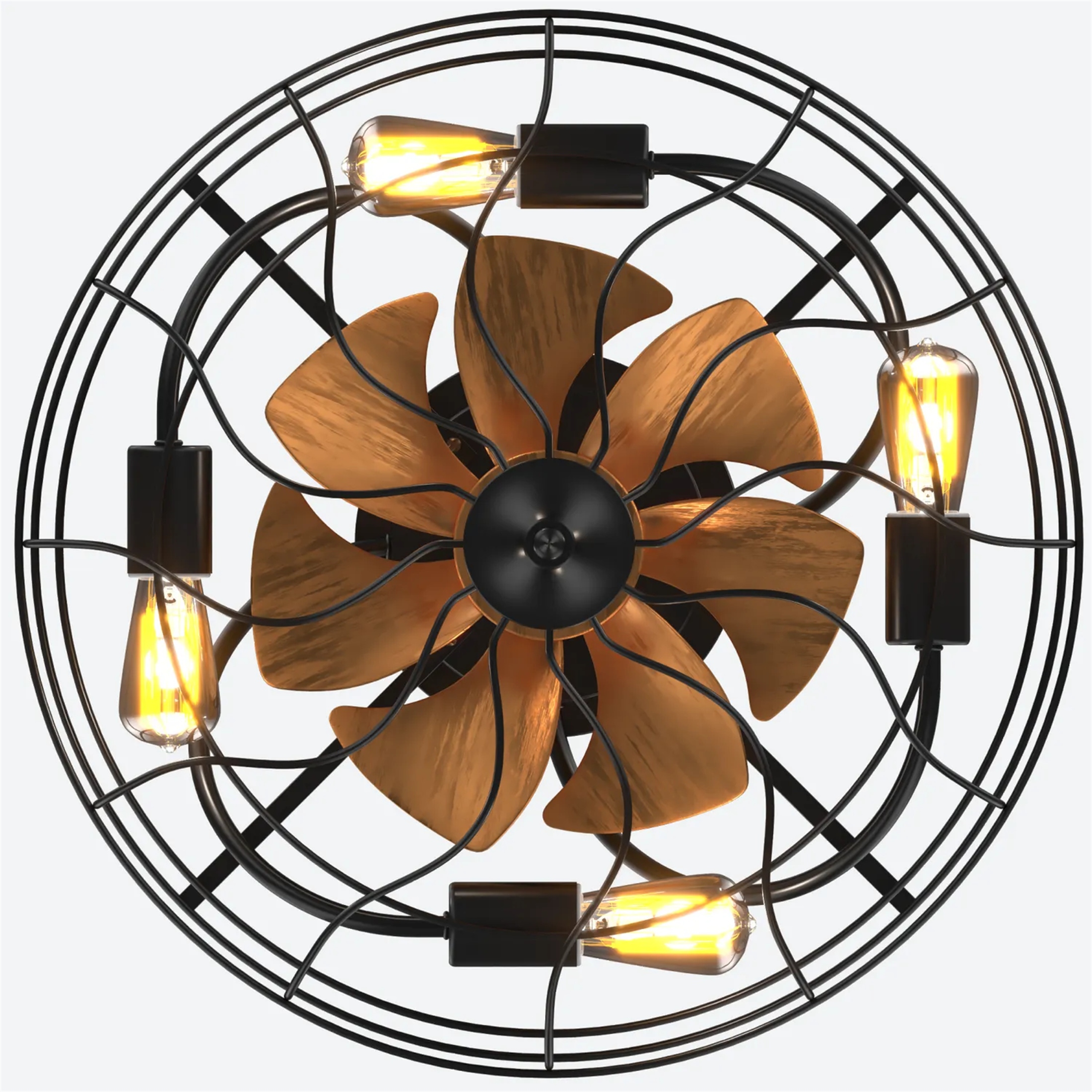 20 Inch Led Ceiling Fan With 6 Speed Wind