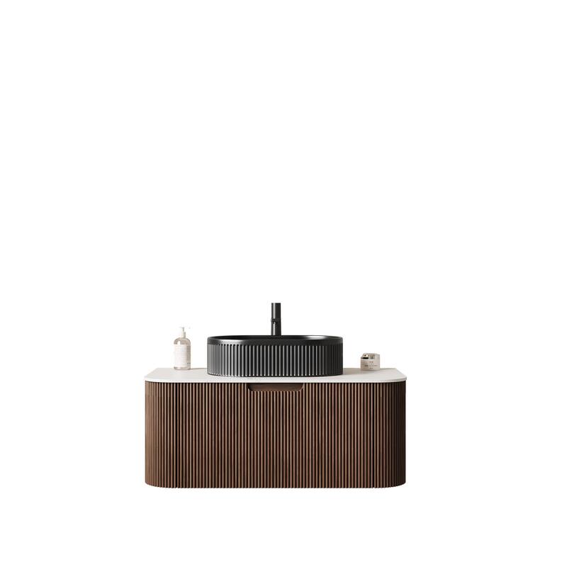 Wall-Mounted Bathroom Vanity with Sink