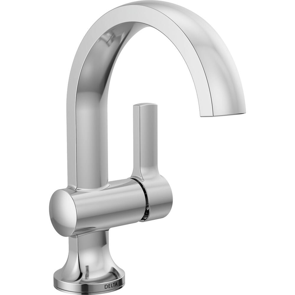 Delta 15855LF Albion 1.2 GPM Single Hole Bathroom Faucet with Push