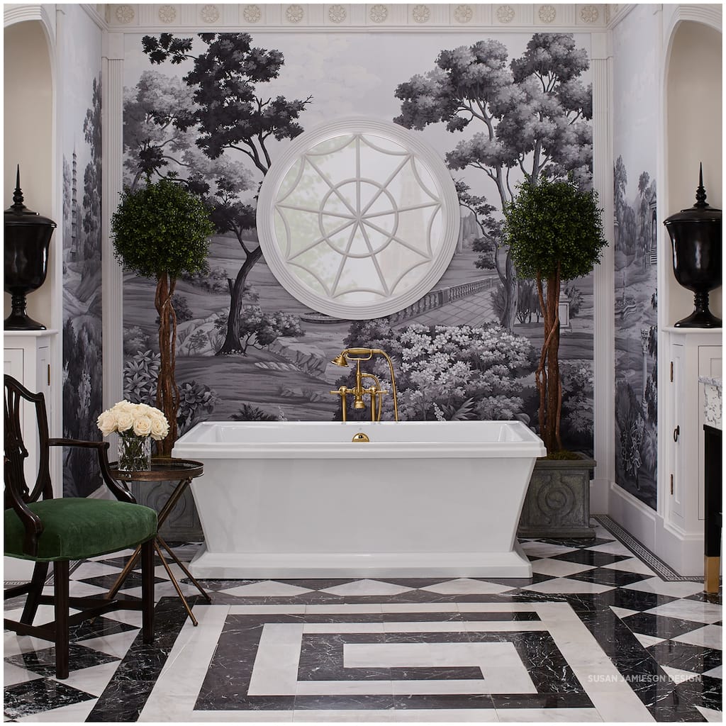 DXV Fitzgerald 66" Free Standing Acrylic Soaking Tub with Center Drain