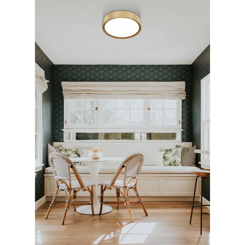Kawan 1 Light Flush Mount in Modern Gold.