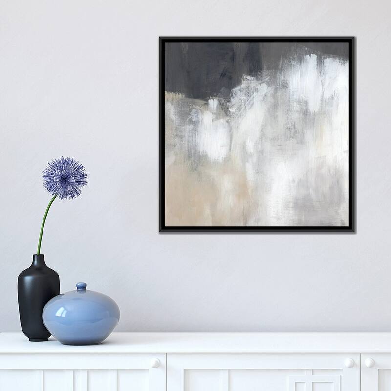 iCanvas "Neutral Abstract II" by Jennifer Paxton Parker Framed Canvas Print
